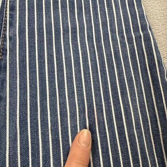 Judy Blue 5/27 Stripe Super Flare High Waist Ruby Ya Ya Shirley Jeans Boho - Picture 6 of 14